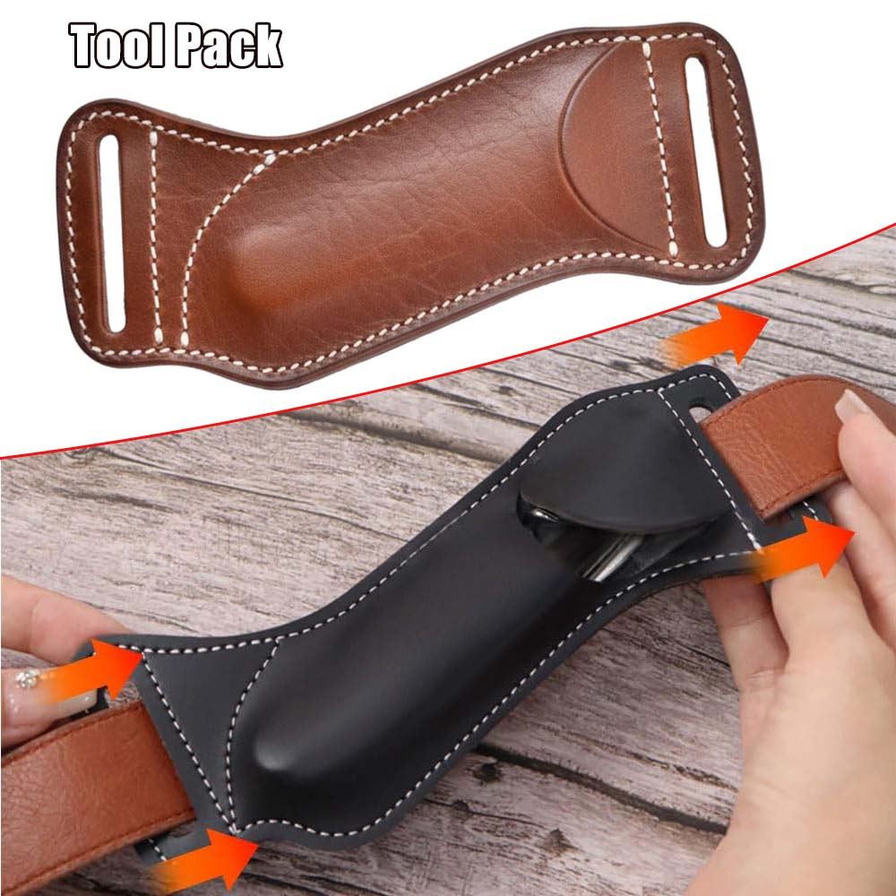 Edc Carry Belt Leather - Тактический чехол для инструментов, складной нож