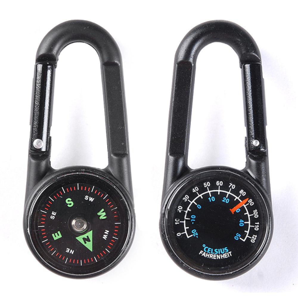 Compass Keychain Mini - Карабин с мини-компасом и термометром, брелок