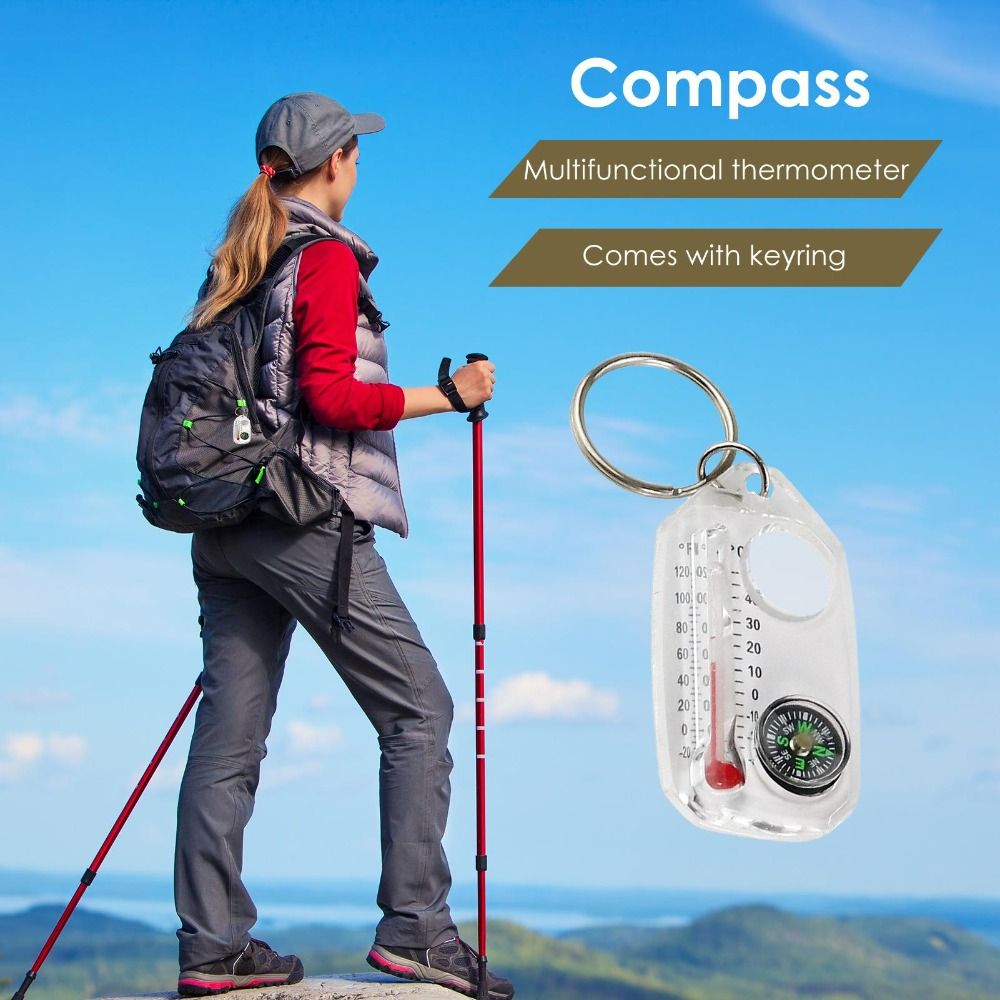 Портативный 3-в-1 мини-брелок  – обзор и цена Compass Keychain Mini